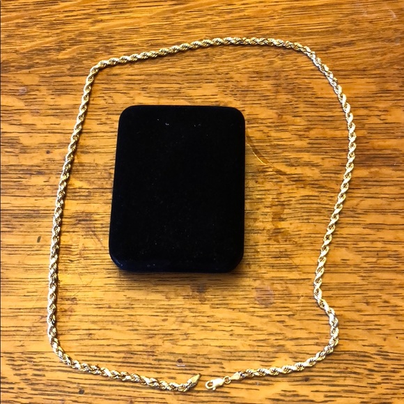 10K gold semi-hollow rope chain 24 inch!!! - Picture 2 of 5